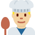man cook: medium-light skin tone 👨🏼‍🍳 Discord emoji - free download