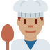 man cook: medium skin tone 👨🏽‍🍳 Discord emoji - free download