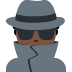 man detective: dark skin tone 🕵🏿‍♂️ Discord emoji — free static PNG download