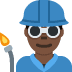man factory worker: dark skin tone 👨🏿‍🏭 Discord emoji — free static PNG download