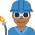 man factory worker: medium-dark skin tone 👨🏾‍🏭 Discord emoji — free static PNG download