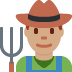 man farmer: medium skin tone 👨🏽‍🌾 Discord emoji - free download