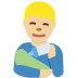 man feeding baby: medium-light skin tone 👨🏼‍🍼 Discord emoji — free static PNG download