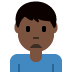 man frowning: dark skin tone 🙍🏿‍♂️ Discord emoji — free static PNG download