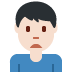 man frowning: light skin tone 🙍🏻‍♂️ Discord emoji — free static PNG download