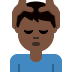 man getting massage: dark skin tone 💆🏿‍♂️ Discord emoji — free static PNG download