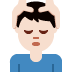 man getting massage: light skin tone 💆🏻‍♂️ Discord emoji — free static PNG download