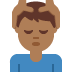 man getting massage: medium-dark skin tone 💆🏾‍♂️ Discord emoji — free static PNG download