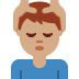 man getting massage: medium skin tone 💆🏽‍♂️ Discord emoji — free static PNG download