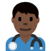 man health worker: dark skin tone 👨🏿‍⚕️ Discord emoji — free static PNG download