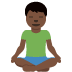 man in lotus position: dark skin tone 🧘🏿‍♂️ Discord emoji — free static PNG download
