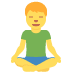 man in lotus position 🧘‍♂️ Discord emoji — free static PNG download