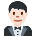 man in tuxedo: light skin tone 🤵🏻‍♂️ Discord emoji — free static PNG download