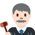 man judge: light skin tone 👨🏻‍⚖️ Discord emoji - free download