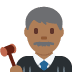 man judge: medium-dark skin tone 👨🏾‍⚖️ Discord emoji - free download