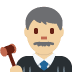 man judge: medium-light skin tone 👨🏼‍⚖️ Discord emoji - free download