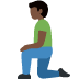 man kneeling: dark skin tone 🧎🏿‍♂️ Discord emoji — free static PNG download