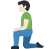 man kneeling: light skin tone 🧎🏻‍♂️ Discord emoji — free static PNG download