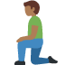 man kneeling: medium-dark skin tone 🧎🏾‍♂️ Discord emoji — free static PNG download