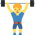 man lifting weights 🏋️‍♂️ Discord emoji — free static PNG download