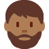 man: medium-dark skin tone, beard 🧔🏾‍♂️ Discord emoji — free static PNG download