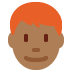 man: medium-dark skin tone, red hair 👨🏾‍🦰 Discord emoji — free static PNG download