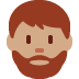 man: medium skin tone, beard 🧔🏽‍♂️ Discord emoji — free static PNG download