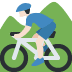 man mountain biking: light skin tone 🚵🏻‍♂️ Discord emoji — free static PNG download