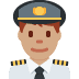 man pilot: medium skin tone 👨🏽‍✈️ Discord emoji — free static PNG download