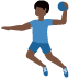 man playing handball: dark skin tone 🤾🏿‍♂️ Discord emoji — free static PNG download