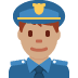 man police officer: medium skin tone 👮🏽‍♂️ Discord emoji — free static PNG download