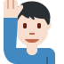 man raising hand: light skin tone 🙋🏻‍♂️ Discord emoji — free static PNG download