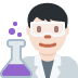 man scientist: light skin tone 👨🏻‍🔬 Discord emoji - free download