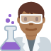 man scientist: medium-dark skin tone 👨🏾‍🔬 Discord emoji — free static PNG download