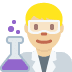 man scientist: medium-light skin tone 👨🏼‍🔬 Discord emoji — free static PNG download