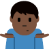 man shrugging: dark skin tone 🤷🏿‍♂️ Discord emoji — free static PNG download