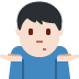 man shrugging: light skin tone 🤷🏻‍♂️ Discord emoji — free static PNG download