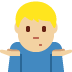 man shrugging: medium-light skin tone 🤷🏼‍♂️ Discord emoji — free static PNG download