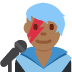 man singer: medium-dark skin tone 👨🏾‍🎤 Discord emoji — free static PNG download
