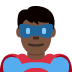 man superhero: dark skin tone 🦸🏿‍♂️ Discord emoji — free static PNG download