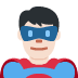 man superhero: light skin tone 🦸🏻‍♂️ Discord emoji — free static PNG download