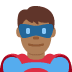 man superhero: medium-dark skin tone 🦸🏾‍♂️ Discord emoji — free static PNG download