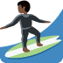 man surfing: dark skin tone 🏄🏿‍♂️ Discord emoji — free static PNG download