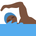 man swimming: dark skin tone 🏊🏿‍♂️ Discord emoji — free static PNG download