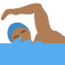 man swimming: medium-dark skin tone 🏊🏾‍♂️ Discord emoji — free static PNG download