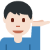 man tipping hand: light skin tone 💁🏻‍♂️ Discord emoji — free static PNG download