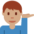 man tipping hand: medium skin tone 💁🏽‍♂️ Discord emoji — free static PNG download