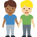 men holding hands: medium-dark skin tone, medium-light skin tone 👨🏾‍🤝‍👨🏼 Discord emoji — free static PNG download