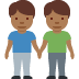 men holding hands: medium-dark skin tone 👬🏾 Discord emoji — free static PNG download