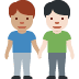 men holding hands: medium skin tone, light skin tone 👨🏽‍🤝‍👨🏻 Discord emoji — free static PNG download
